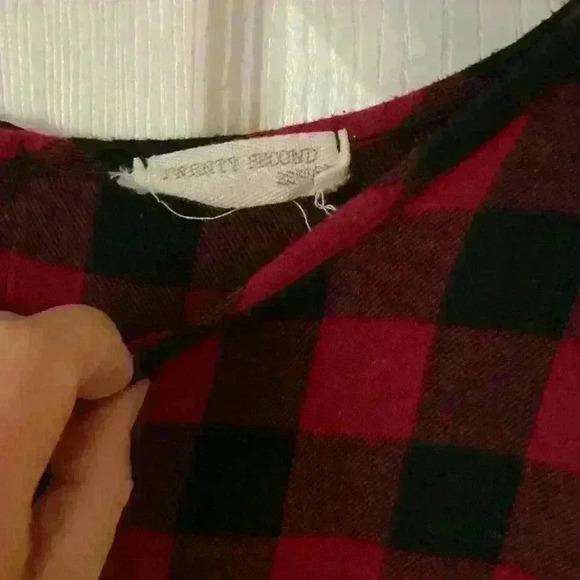 Woman’s small buffalo plaid babydoll dress - Picture 3 of 3